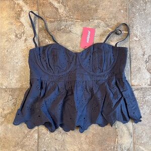 Edikted, Emme Eyelet Corset top